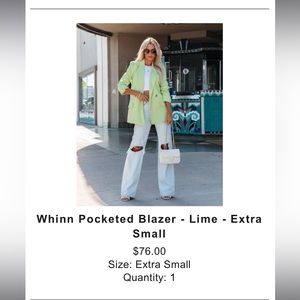 Vici oversized blazer with pockets